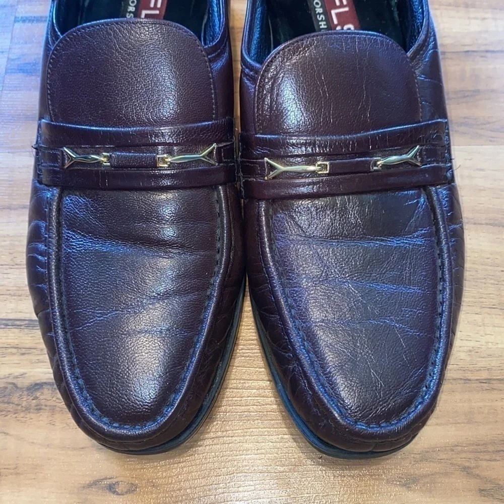 FLS Florsheim RIVA Moc Toe Bit Loafer, burgundy